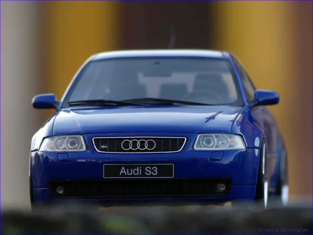 1:18 Audi S3 Typ 8L Facelift 2001-2003 NARGOBLAU + BBS LM = OVP
